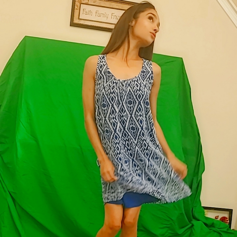 Umgee Blue and White Dress